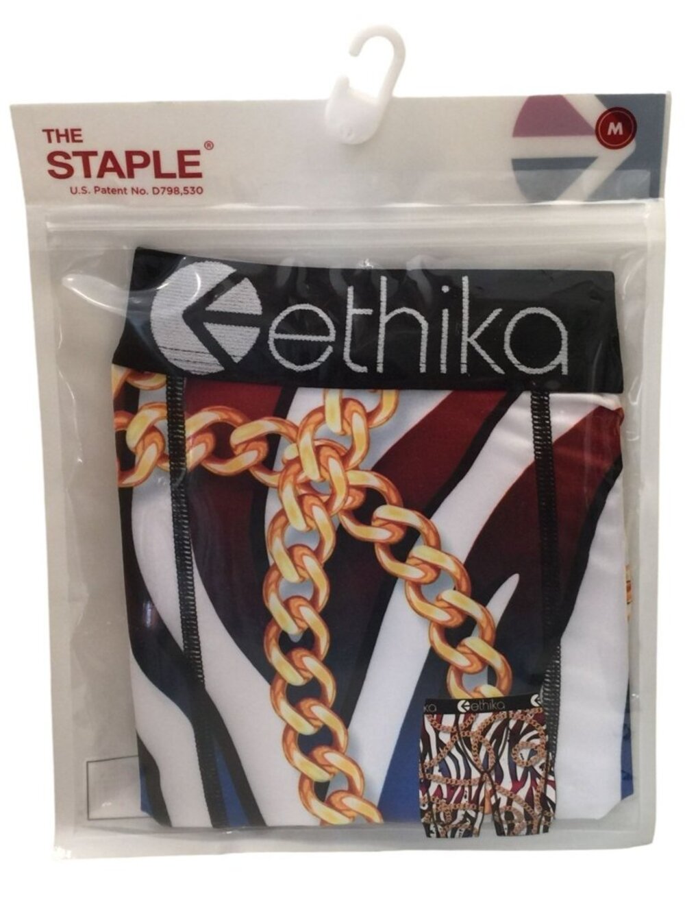 ethika THE STAPLE Gold Chains Mens Medium Boxer Brief